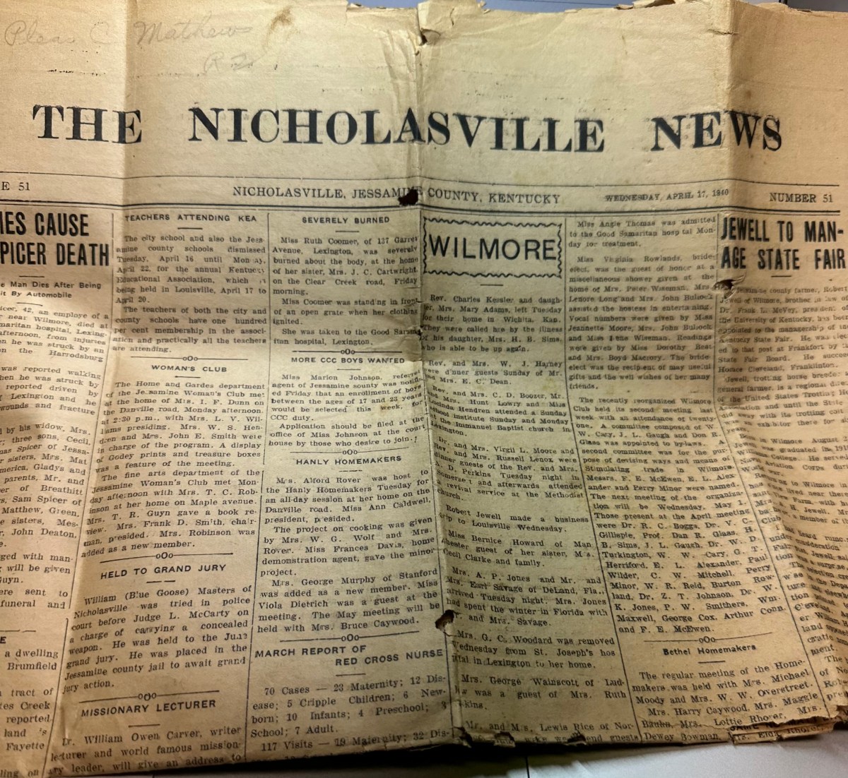 NEWSPAPER: Ford V-8 ad&nbsp;(1940)